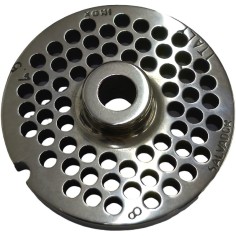 Placa Picadora de carne 8 Broca 4,5mm com pino 1 Entalhe Inoxidável Enterprise
