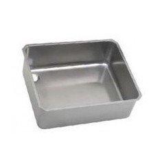 Sink for welding with flange 450x600x300mm Stainless Steel AISI 304 1mm thickness left