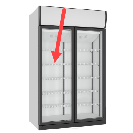 Puerta derecha armario refrigerado LC-850 590x1622mm