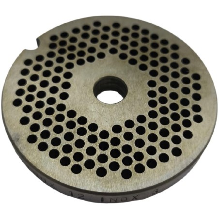 Plaque hachoir à viande 12 Foret 3mm sans pivot 1 encoche Inoxydable Enterprise auto-affûtante