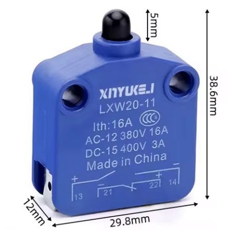 Micro-interrupteur LXW20-11 16A 1NO 1NC 220-400VAC