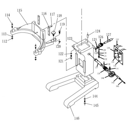 Lifting Support for Mixer B20B B10A Ø20-45-24-14 H57mm