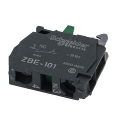 bloco de contato EFA ZBE-101 1NO máx. 230V 10(6)A preto 347385