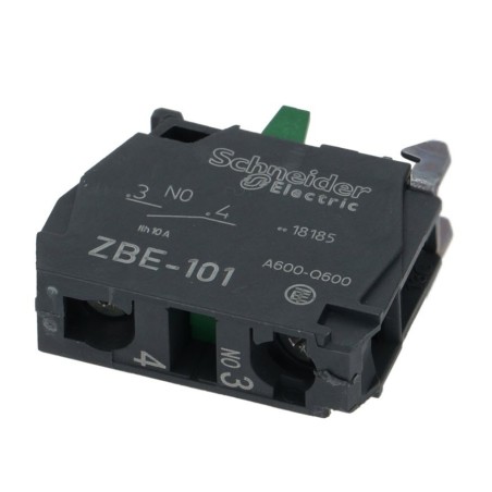bloco de contato EFA ZBE-101 1NO máx. 230V 10(6)A preto 347385