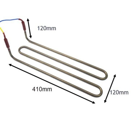 Résistance de dégivrage D420 320W 220VAC 410x120mm câble protégé 900mm