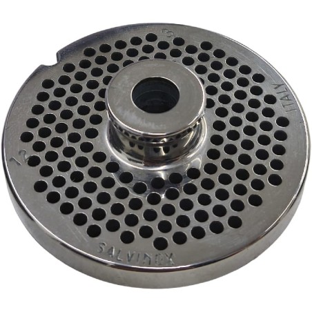 Placa Picadora de carne 12 Taladro 3mm con pivote 1 Muesca Inoxidable Enterprise