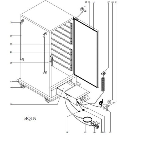 Resistance 2350W 230VAC Hot cart BQ1N A09BE23