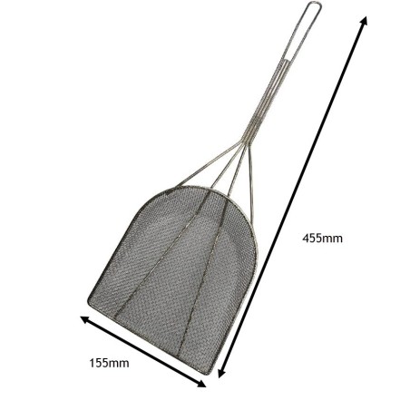 Pala espumadera acero niquel para freidoras uso intensivo L455mm