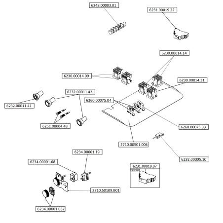 Porte de lave-vaisselle Ozti OBY 50x50 OBM 50M 2710.00501.005 580x420mm