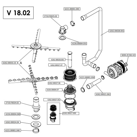 Porta Lava-louças Ozti OBY 50x50 OBM 50M 2710.00501.005 580x420mm