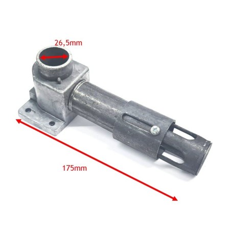 Base de quemador Ø100mm 8KW DRN rosca M10 paso 1,25 L175mm
