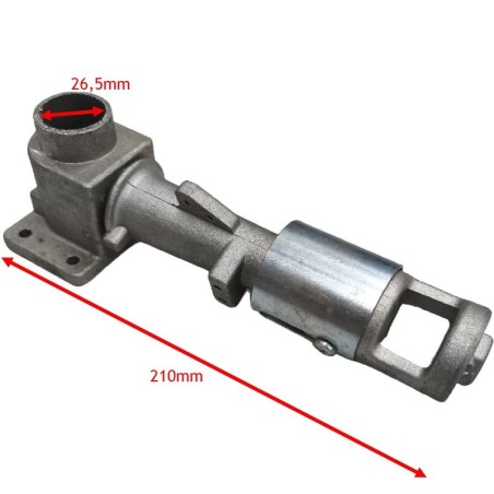 Burner base Ø100mm 8KW DRN thread M14 pitch 1.50 L210mm