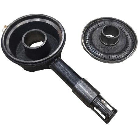 Queimador completo fogão 12KW H80mm L300mm Ø142mm Rosca M16 Passo 1,5