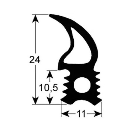 Junta de puerta perfil 2715 An 465mm H510mm 900369 49853