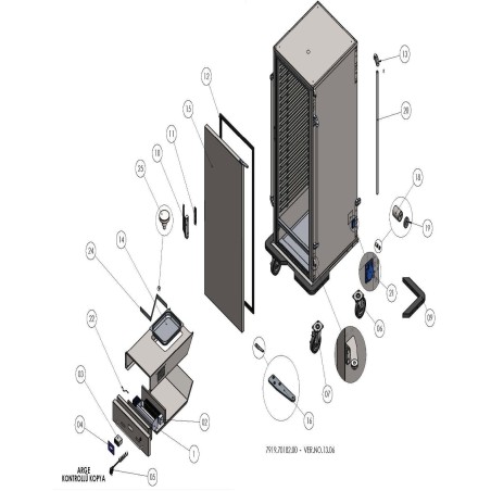 Résistance de chauffe voiture Ozti Coprel RH25-3-2000-150 L285mm 220VAC 1000W 6246.00027.05