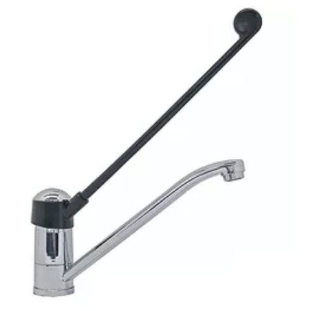 grifo monomando de 1 orificio manilla larga empalme 1/2" longitu