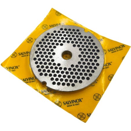 Meat Grinder Plate 32 Drill 4.5mm without pivot 2 notches Stainless Enterprise Salvador Salvinox