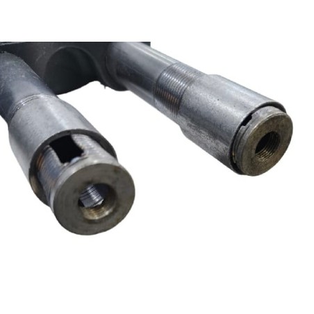 Queimador completo fogão 24KW H90mm L420mm Ø260mm Rosca M16 Passo 1,5