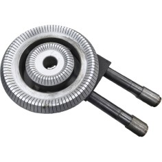 Quemador completo fogón 24KW H90mm L420mm Ø260mm Rosca M16 Paso 1,5