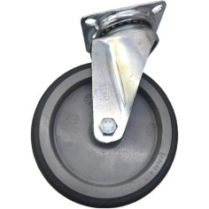 Roue pivotante en fibre ø 125 mm H155 mm fixation plaque 66x77 mm Cuisine GR763