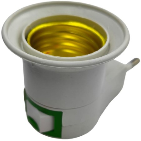 Casquillo lámpara E27 con interruptor