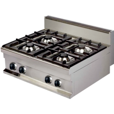 Cocina a gas 4 fuegos sobremesa Serie 600 GC606 600mm