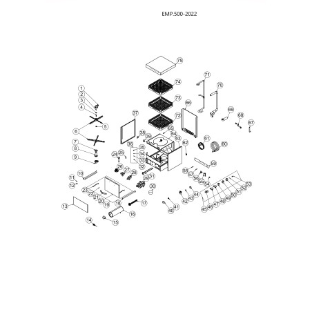 Filtro cobertura lava-louças EMP.500 EUT.1100 M.ENJ-ERS-PLS-BYM-041