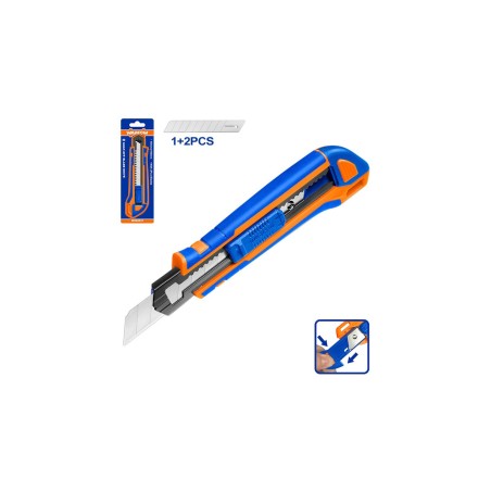 Cutter rétractable 18mm avec bouton