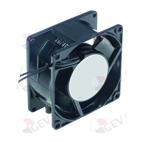 ventilateur axial L 80mm L 80mm H 38mm 230VAC 50/60Hz 14/13,5W c