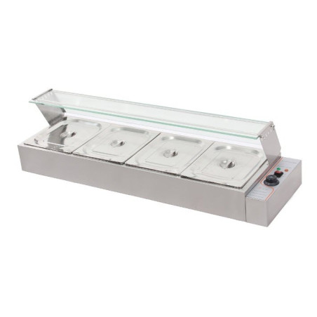 Vitrine chaude au bain-marie BM-4