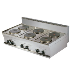 Cuisinière électrique 6 feux sur table Série 700 ER731 1200mm