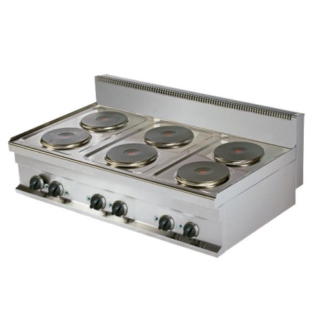 Cocina eléctrica 6 fuegos sobremesa Serie 700 ER731 1200mm