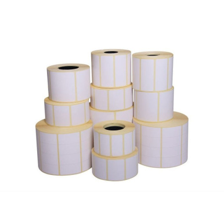 Etiqueta térmica 89X36mm Caja 7500 etiquetas 6 rollos ⌀127mm mandril 40mm