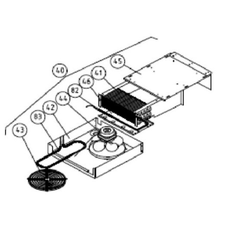 Evaporador TRS-117 Mesa remota 2 - 3 portas TRS-150 TRS-200 Eutron 19042802 622470 12045486