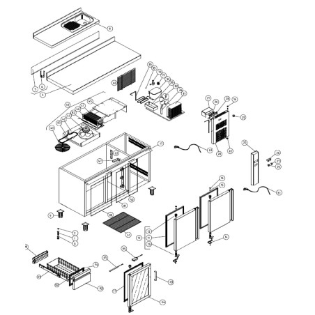 TRS-150 Cooling Table 2 doors