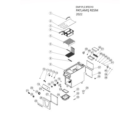 Résistance 6000W Friteuse EMP.PLS.9FE020 EMP.PLS.9FE010 M.ELK-RZS-BRU-FRT-024