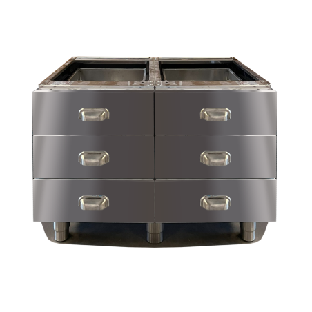 Mueble neutro con cajones 800x610x630mm Serie 700 D722C