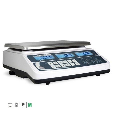 Flat Scale XTA 15-30 Kg Increment 5-10 Gr RS232 261191