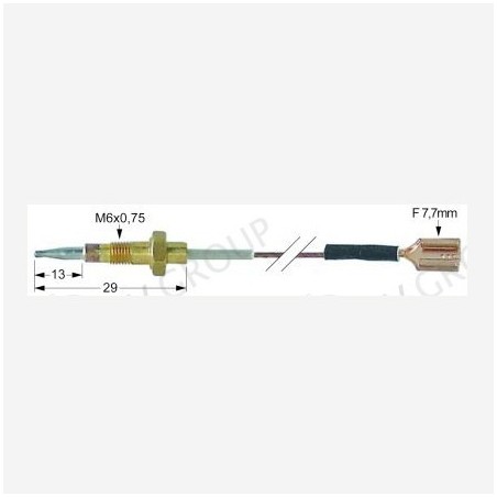 Thermocouple M6x0.75 L 600mm Emmepi connection