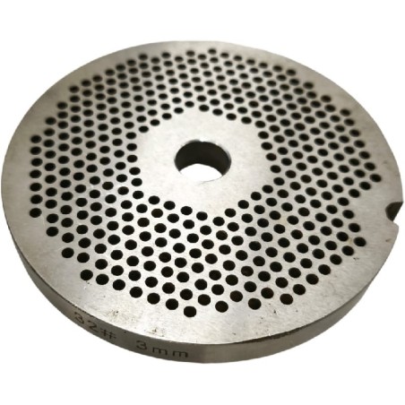 Placa Picadora de carne 32 Furo 3mm sem pino 1 entalhe Inoxidável Enterprise