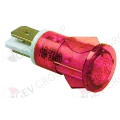 lâmpada de sinalização ø 13mm 230V vermelho