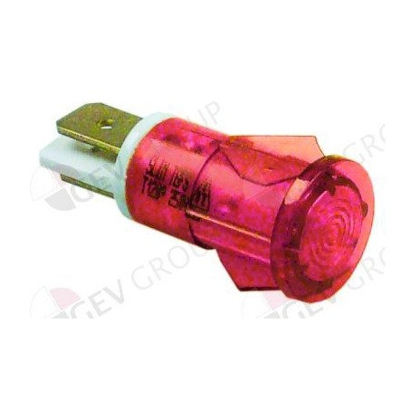lampe de signalisation ø 13mm 230V rouge