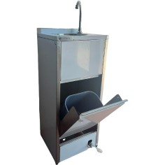 Wall-Mounted Washbasin with Pedal and Trash Bin FSF-WB004