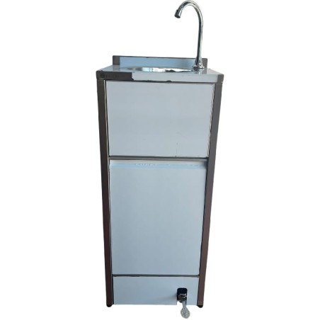 Wall-Mounted Washbasin with Pedal and Trash Bin FSF-WB004