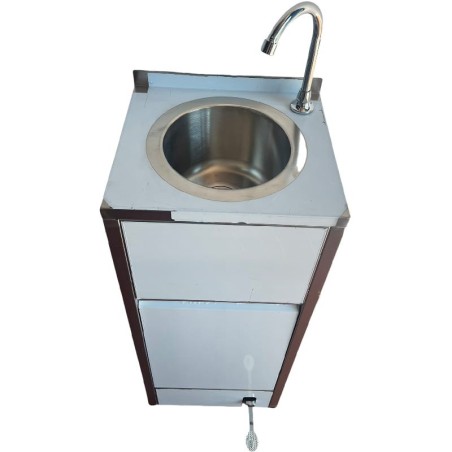 Wall-Mounted Washbasin with Pedal and Trash Bin FSF-WB004