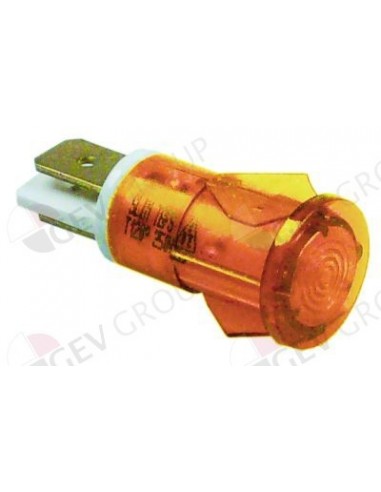 lámpara de señalización ø 12mm amarillo 230V UE 1 pzs