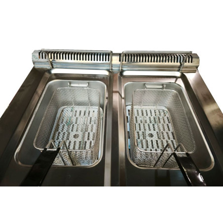Friteuse à gaz double DRNGF-7060 700mm