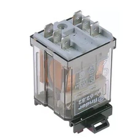 relé de potência FINDER 230VAC 16A 2NO emenda conector Faston 6,3mm lingueta de fixação Fagor 12023706 Z203062000