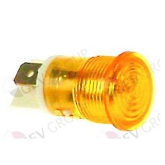 lâmpada de sinalização ø 16mm 230V amarelo emenda conector Fa