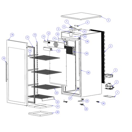 Armoire de maturation de viande MC-1000